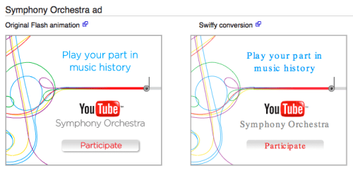 Google Swiffy Converts Flash SWF Files to HTML5