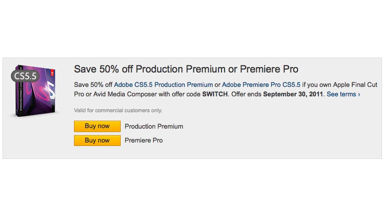 Adobe Offers 50% Off Premiere to Unhappy Final Cut Pro Users - iClarified