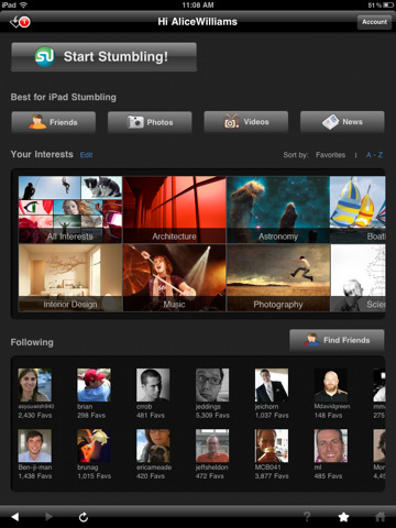 StumbleUpon! Updates iOS App With New iPad Interface