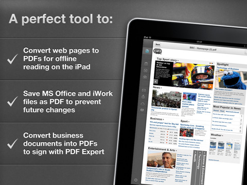 Readdle Releases a PDF Converter for Your iPad