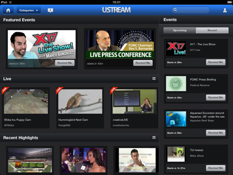 Ustream Releases an iPad App