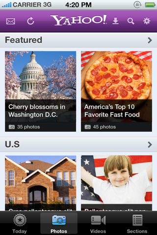 Yahoo! Redesigns Their iPhone App, Adds Offline Access for News