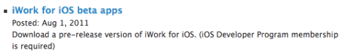 New iCloud Versions of iWork for iOS and iPhoto Released to Developers