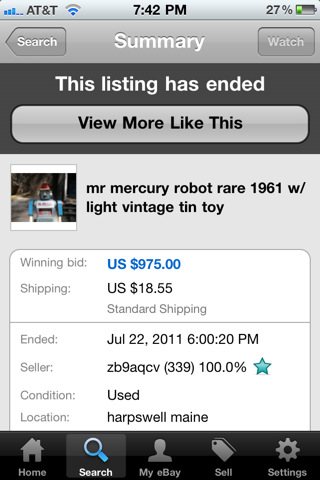 eBay&#039;s iPhone App Gets a New Item View, Better Photo Viewer