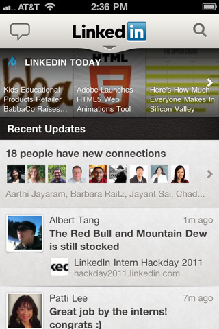 LinkedIn Releases Complete Rewritten App for iPhone