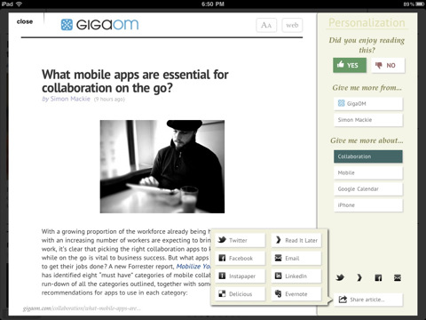 CNN in Talks to Acquire Zite iPad App for $20-25 Million?