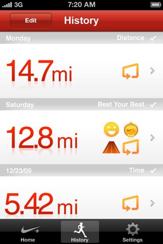 Nike+ GPS Now Syncs Past Runs to Your iPhone