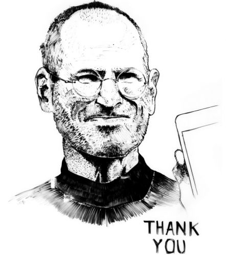 cartoon galery net: Cartoon Steve Jobs Png