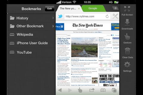 Dolphin Browser Arrives on iPhone, Brings Custom Gesture Controls