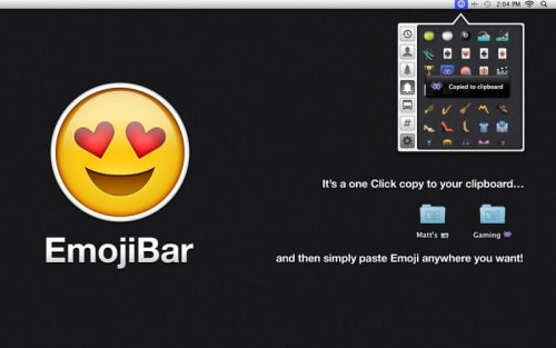 EmojiBar Adds Emoji Icons to Your System Menubar