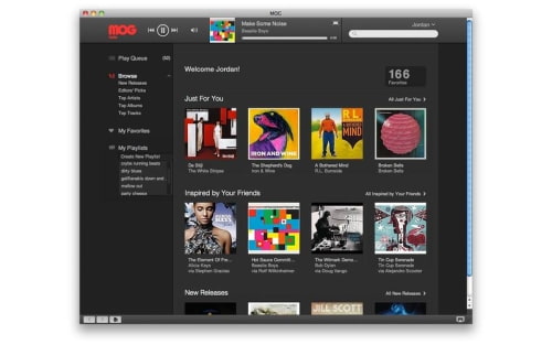 MOG Music Streaming App Released for Mac With AirPlay Support