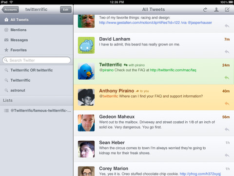 Twitterrific for iOS Gets Updated With Numerous Improvements