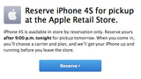 Apple Says iPhone 4S is Now Available in Store By Reservation Only