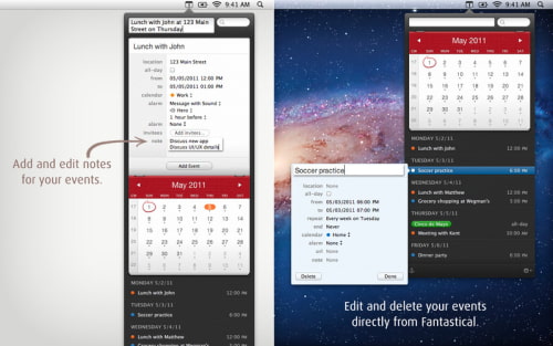 Fantastical Update Brings iCloud Support, Ability to Edit/Delete Events