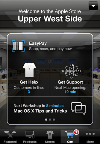 Apple Store App Gets Updated With EasyPay and Personal Pickup