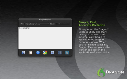 Nuance Releases Dragon Express Speech Recognition Utility on the Mac App Store