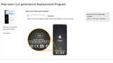 Apple Launches First Generation iPod Nano Replacement Program