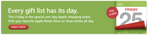 Apple Teases Black Friday Shopping Event