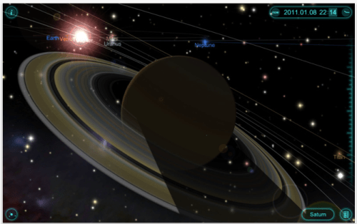 Interactive Solar System Model