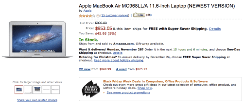 Amazon Black Friday Deals on Apple Products