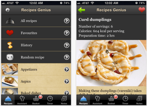 Recipes Genius Mobile Cookbook