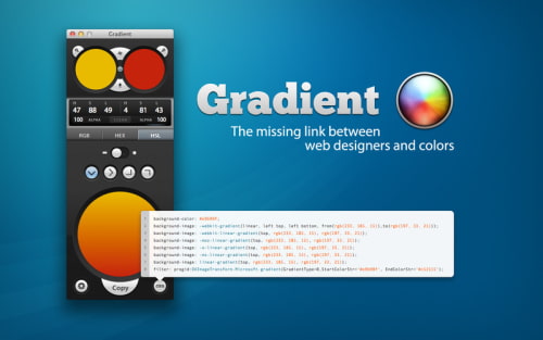 Gradient CSS3 Color Creation Tool Released on the Mac App Store