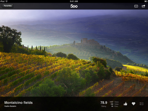 500px App Now Lets You View Photographer&#039;s Profiles