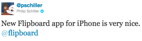 Phil Schiller Likes the New Flipboard for iPhone