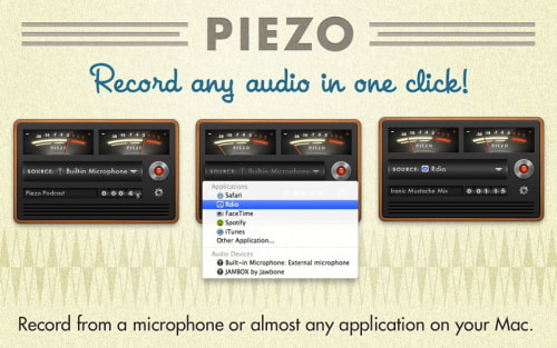 Rogue Amoeba Releases Piezo Audio Recorder on the Mac App Store 