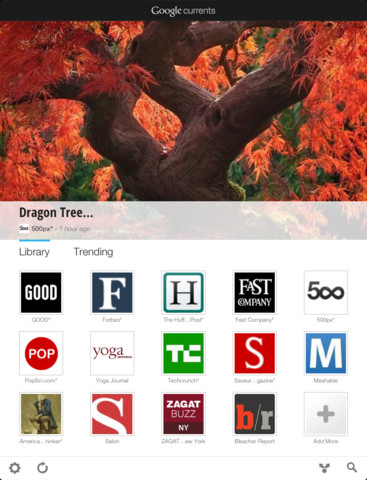 Google Launches Google Currents Magazine-Like News Reader for iOS