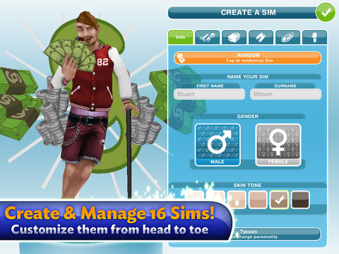 FREE GAMEPLAY: The Sims FreePlay App on iPad, iPhone and iPod