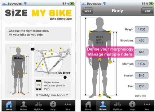 Bike Fitting App For iOS