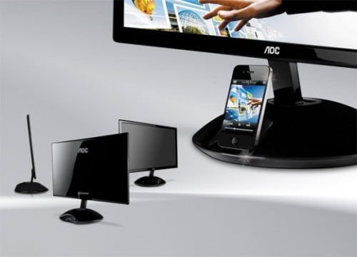 23-inch AOC Monitor Plays Video Directly From Your Docked iPhone