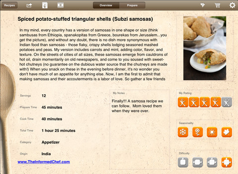 Raghavan&#039;s Indian Flavors Cookbook For iPad