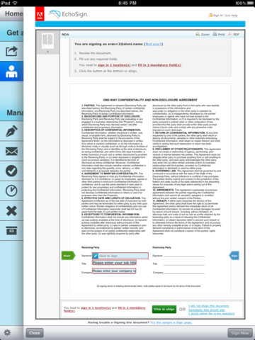 Adobe EchoSign Lets You Sign Legally Binding Documents From Your iOS Device