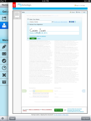 Adobe EchoSign Lets You Sign Legally Binding Documents From Your iOS Device