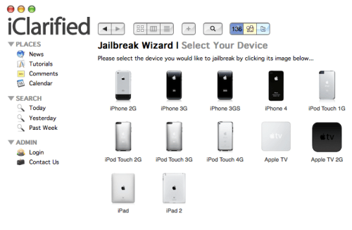 iClarified Jailbreak Wizard Updated For iOS 5.0.1