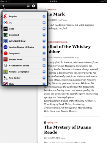 Longform Delivers In-Depth Magazine Articles to Your iPad