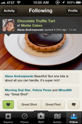 Foodspotting Releases a Redesigned App for iPhone