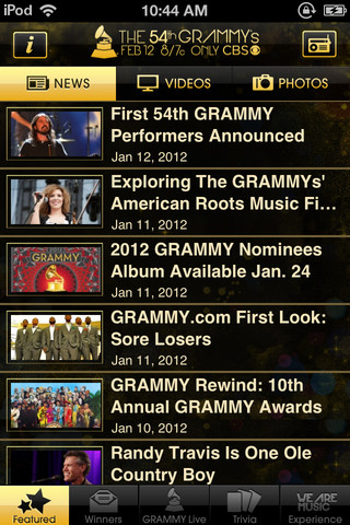 GRAMMY Live App Offers Three Days of Live-Stream Coverage