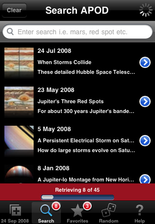 NASA Astronomy iAPODViewer for iPhone