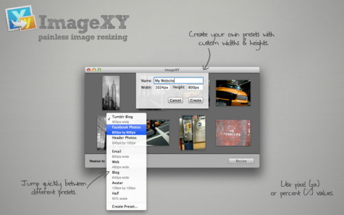 ImageXY is an Easy to Use Batch Photo Resizer for Mac