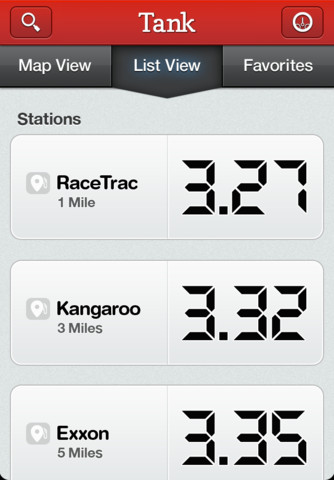 Tank Helps You Find the Cheapest and Closest Gas Station