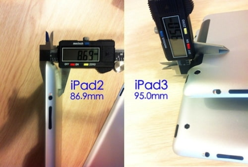 Supposed iPad 3 Casing is 0.81mm Thicker Than the iPad 2 [Photo]