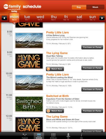 ABC Family App Released for iPhone, iPad, and iPod Touch