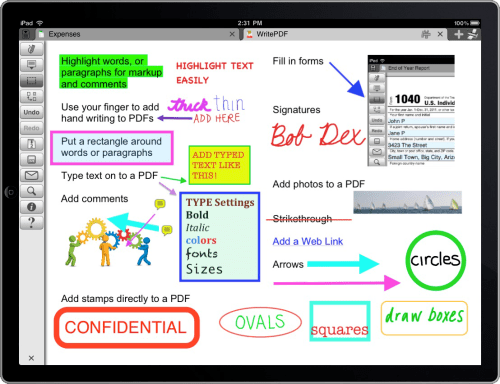 WritePDF 2.0 Updated For The New iPad