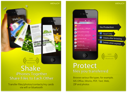 Instantly Send Files Via WiFi Or Bluetooth With shake2u