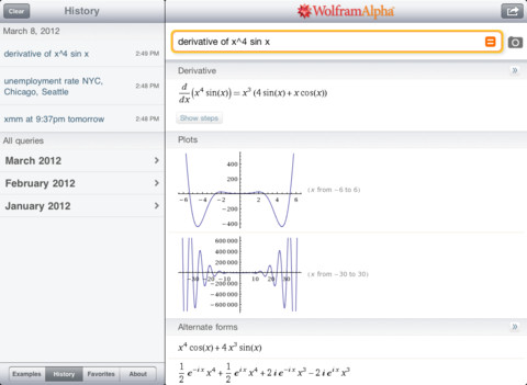 WolframAlpha for iOS Can Now Process Images