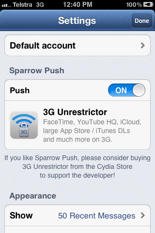 Sparrow Push Brings Push Notifications to Sparrow Email App for iOS