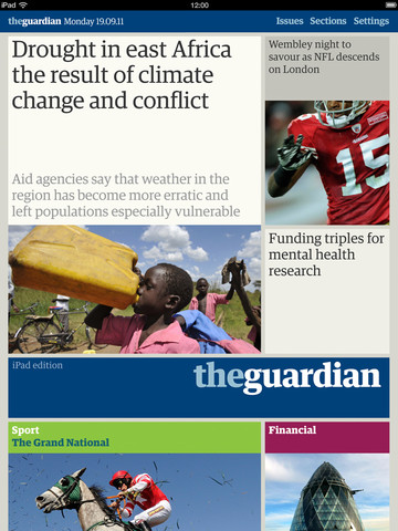 Guardian iPad Edition Improves Usability